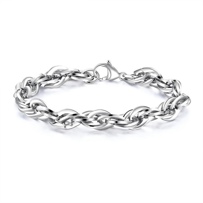 Western style fashion Men personality Multi-layer Texture Titanium steel Bracelet