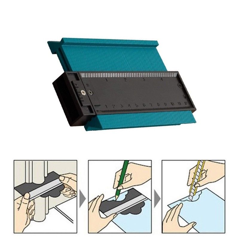 Plastic Gauge Contour Profile Copy Gauge Duplicator Wood Marking Tiling Laminate Tiles General Tools