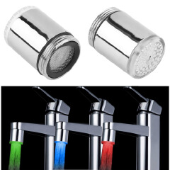 Luminous Glow Light-up LED Water Faucet Shower Tap Water Nozzle Head Light Bathroom Kitchen Faucets