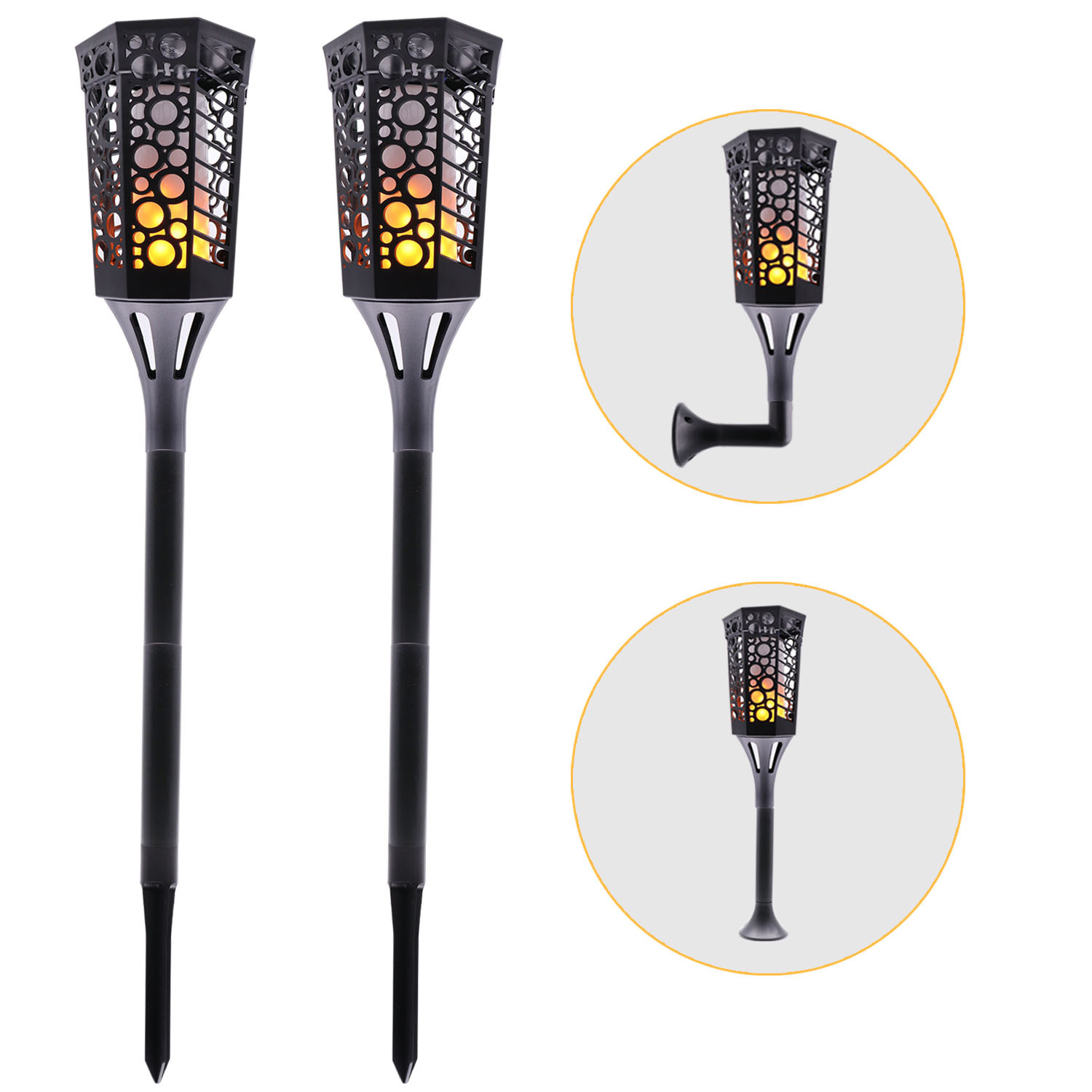 outdoor solar light 99LED Torch flame decoration Street light patio lawn Landscape light wall lamp