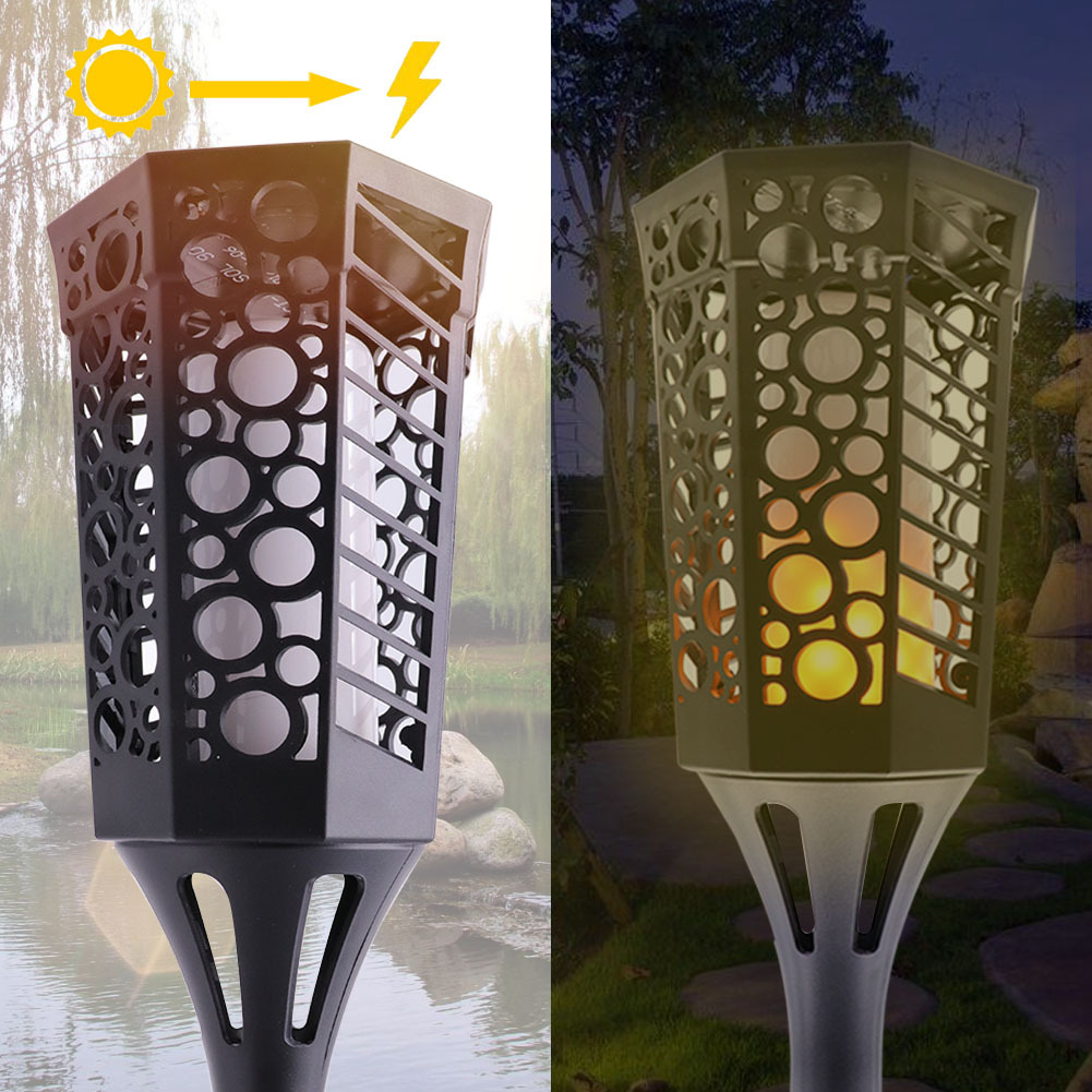 outdoor solar light 99LED Torch flame decoration Street light patio lawn Landscape light wall lamp