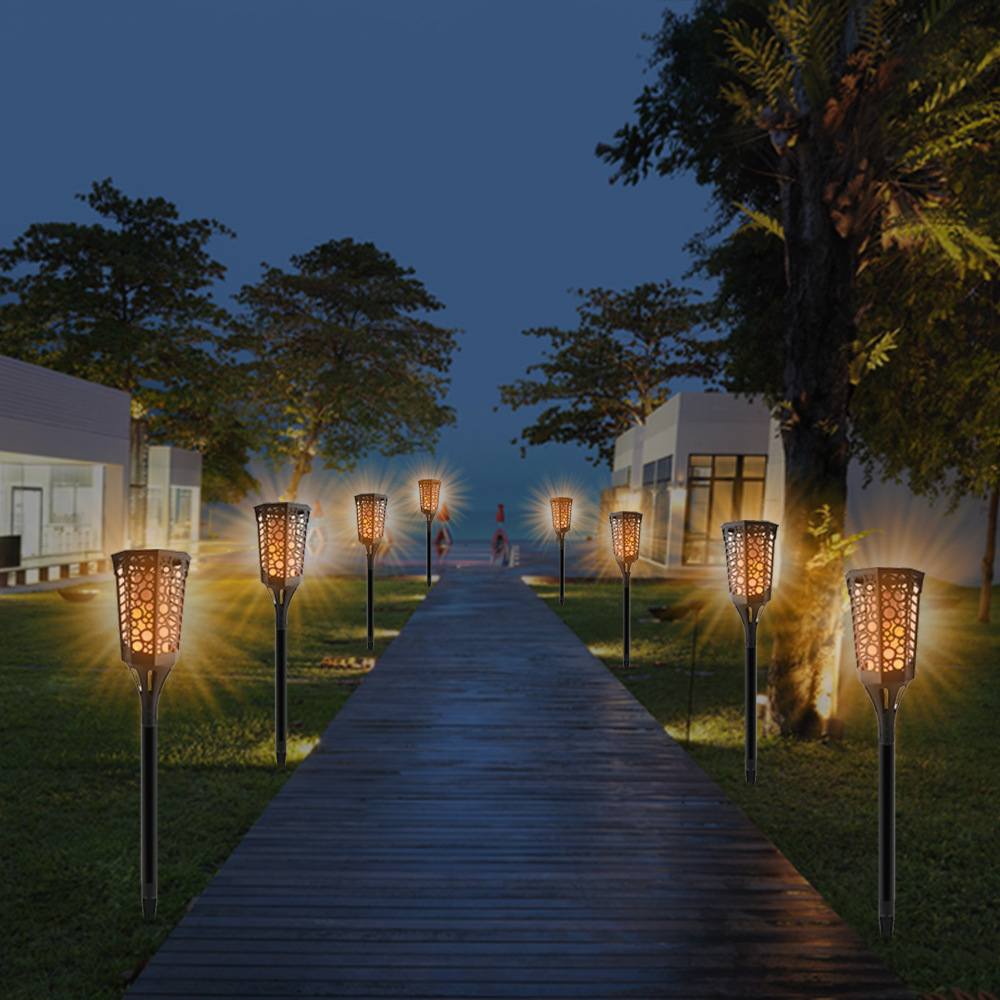 outdoor solar light 99LED Torch flame decoration Street light patio lawn Landscape light wall lamp