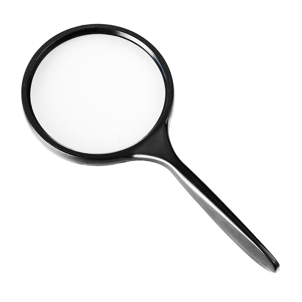 Handheld crank magnifier 3 times Old man read magnifier