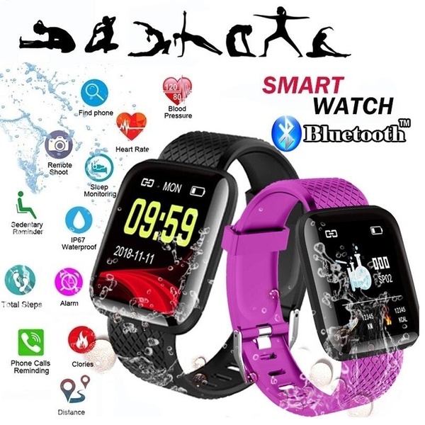 Waterproof Running Pedometer Screen Smart D13 Real-time Heart Rate  Sleep Bracelet