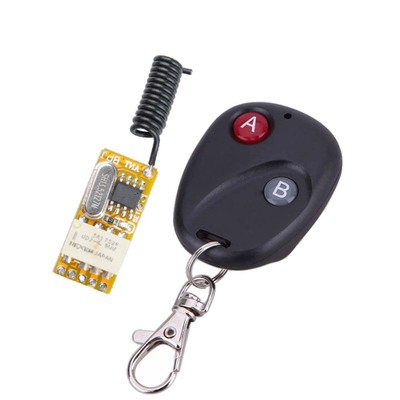 Wireless Switch Remote Control Adjustable Micro Receiver Power LED Lamp Controller Momentary Toggle