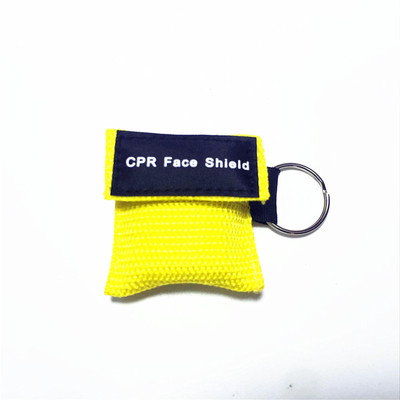 CPR Resuscitator Mask  Face Shield Breathing Mask Mouth Breath One-way Valve Tool