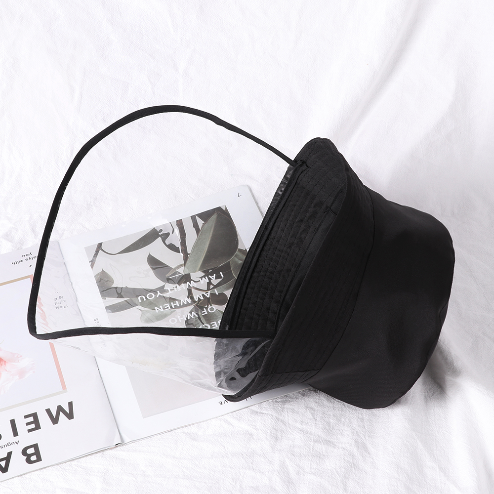 Anti-dust anti-fog hat Facial protective Cover cap Anti-spitting men basin cap fisherman bucket hat