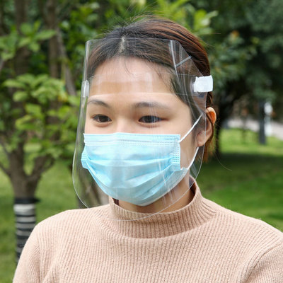 HD Transparent Anti-spray Anti-smoke Hood Full face Double-sided Anti-fog mask