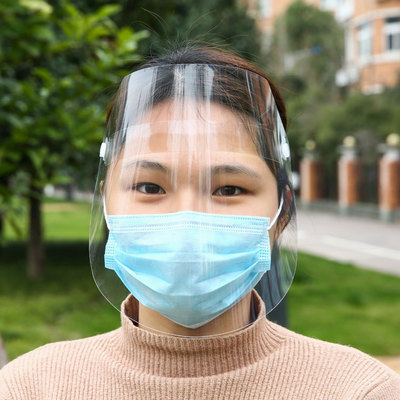 HD Transparent Anti-spray Anti-smoke Hood Full face Double-sided Anti-fog mask