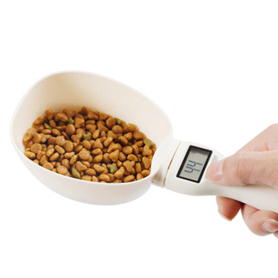 Food Measuring Scoop Cup Dog Cat Feeding Bowl creative Kitchen Spoon Scale 250ml pet