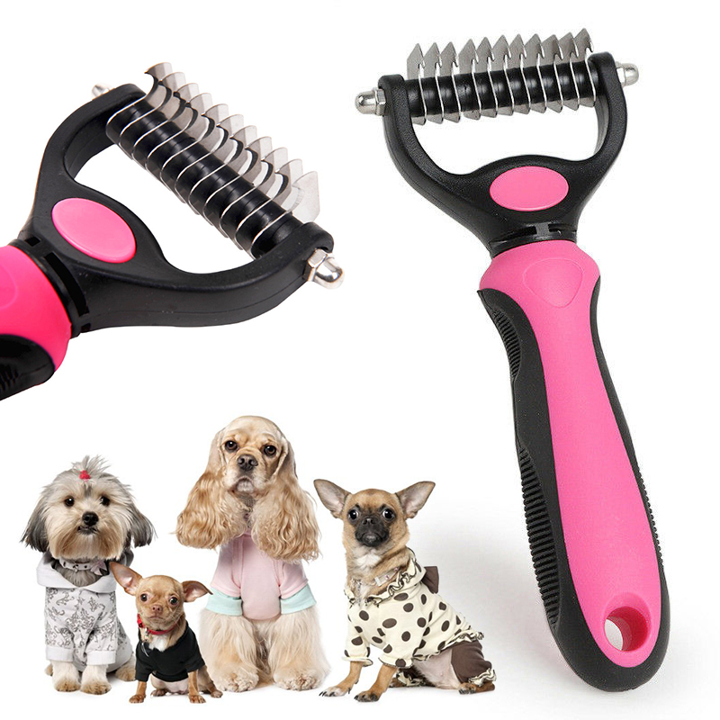 Hair Removal Comb For Dogs Cat Desmangler Skin Ornament Desmatador Brush Shearer Grooming Tool