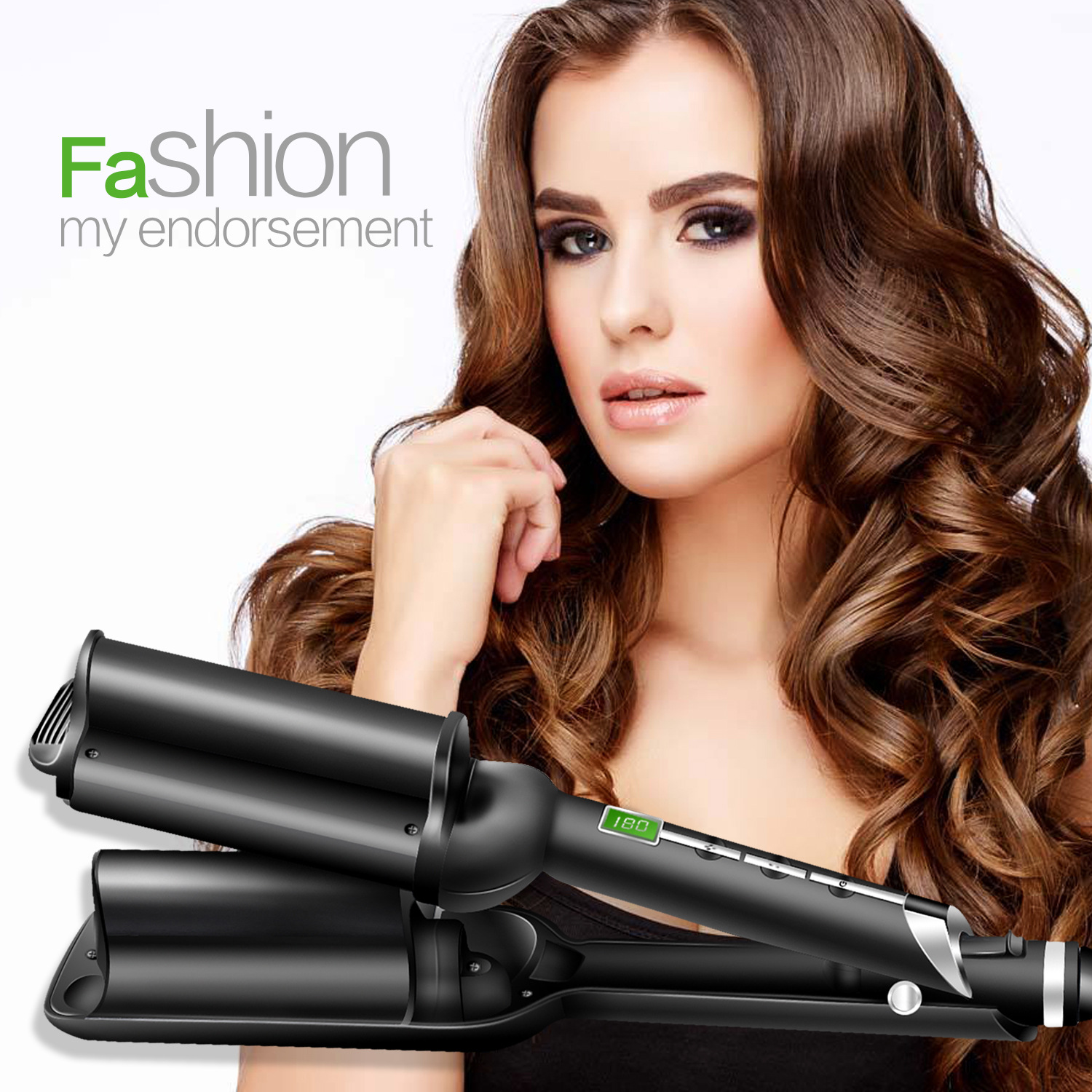 curls Copper comb LCD Electric coil Not hurt hair Electric curling splint
