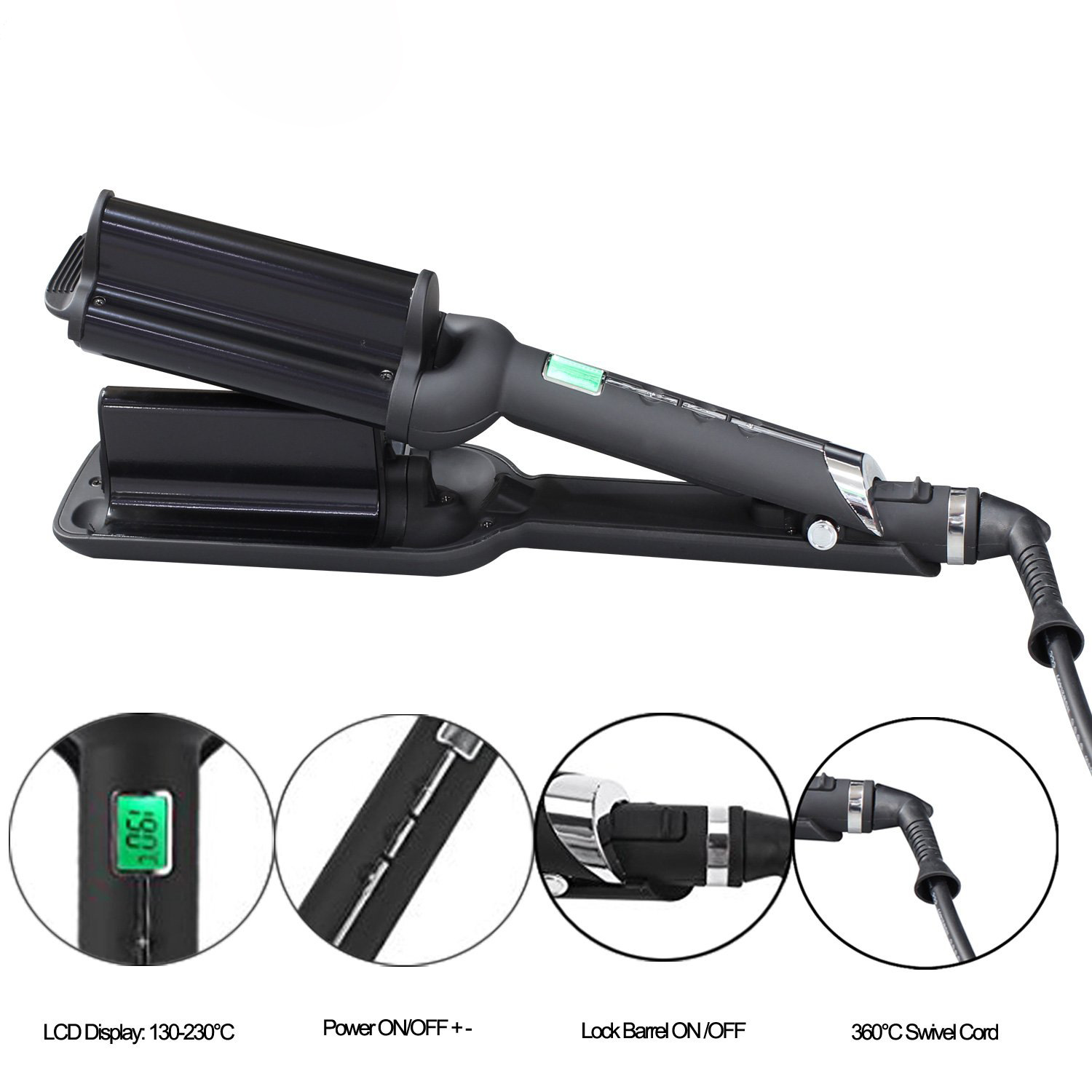 curls Copper comb LCD Electric coil Not hurt hair Electric curling splint
