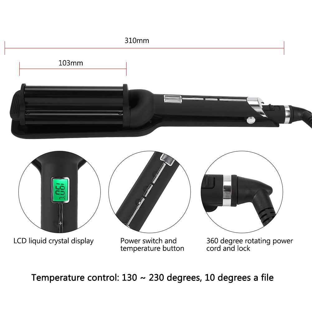 curls Copper comb LCD Electric coil Not hurt hair Electric curling splint