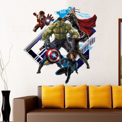 The Avengers Decorative paintings PVC mural water proof removable Wall Stickers