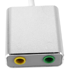 Connector Type-C Cable Sound Card Splitter External Adapter