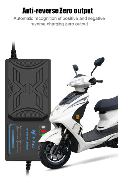 48V 20AH Electric vehicles Charger 7 lights display Power display Reverse protection Temperature protection Full shutdown
