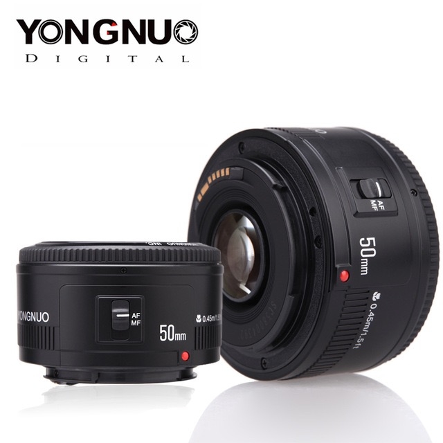 YONGNUO Lens YN50mm f1.8 YN EF 50mm f/1.8 AF Aperture Auto Focus Lens for Nikon Canon
