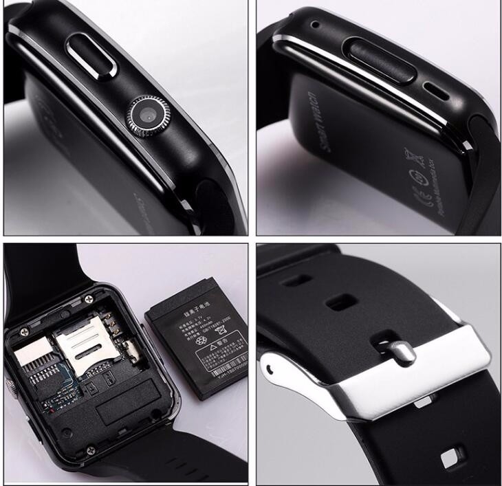 X6 Bluetooth Smartwatch Wearable  Sport Smart Watches Camera FM Call Phone Support SIM Card Android