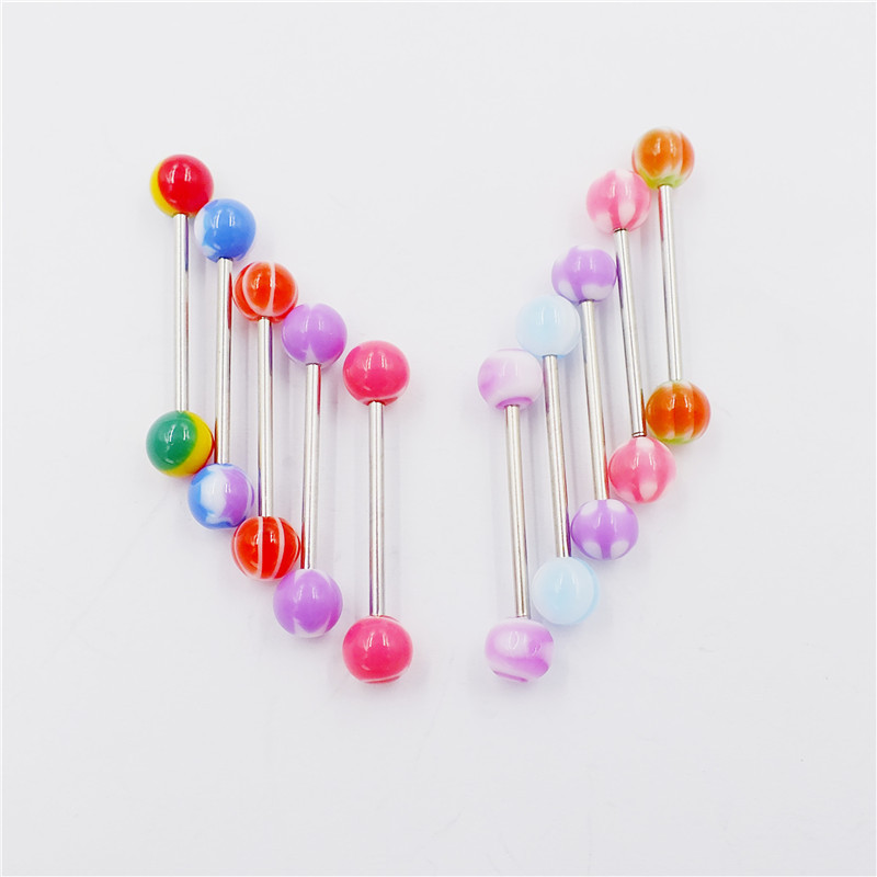 110Pcs Mixed Navel Eyebrow Lip Tongue Ring Nose Rings Studs Body Jewelry Wholesale