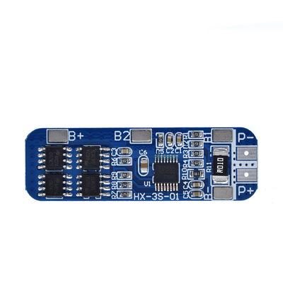 1PCS NEW Lithium battery protection board 3s 12V 18650 10A anti over charge PCB BMS Protection Board