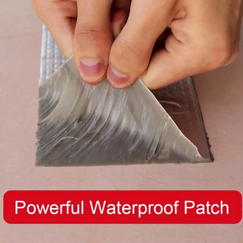 Waterproof Tape Aluminum Foil Thicken Butyl Tape Wall Crack Roof Duct Repair Adhesive Tape