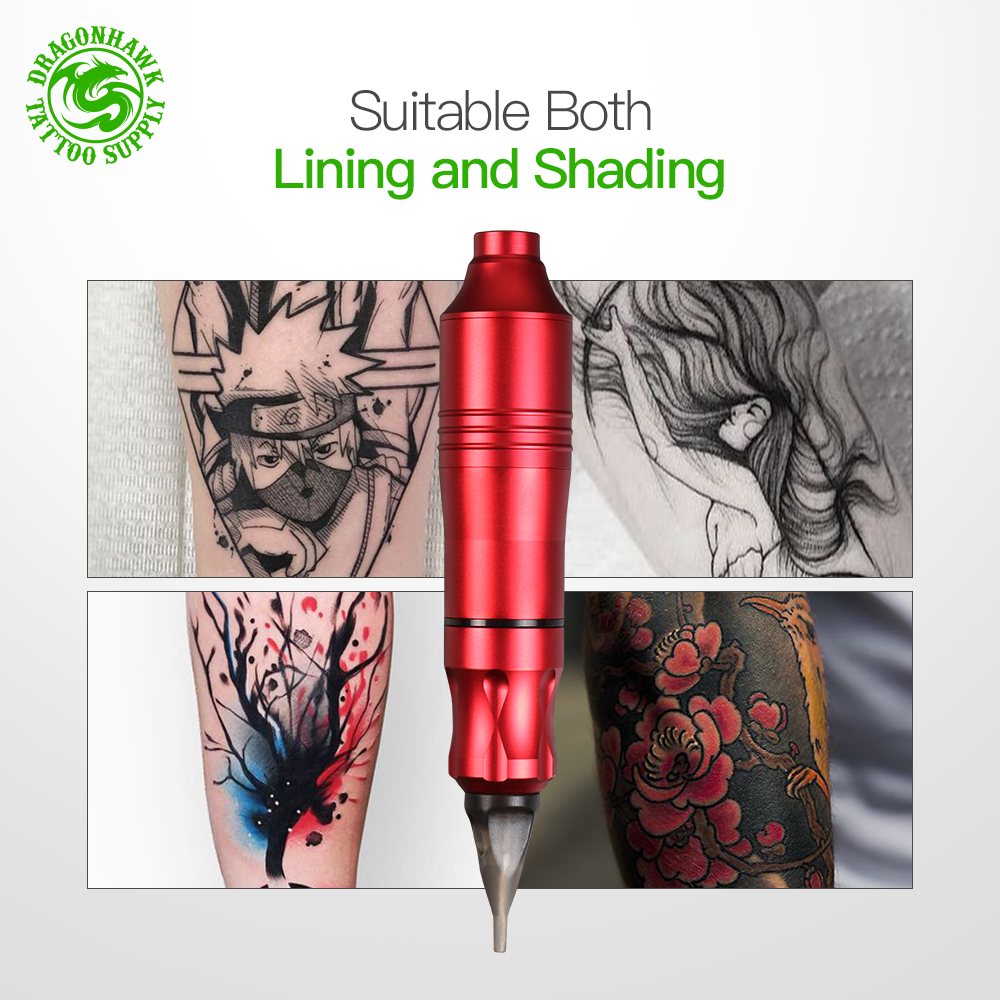 Tattoo Rotary Machine Pen Style Set Tattoo Kit LCD Power Pedal