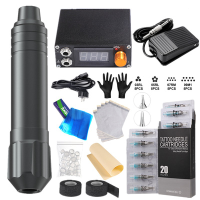 Tattoo Machine Kit Complete Rotary Pen Eyebrow Cartridge Tattoo Machine Set Professional Tattoo Kits