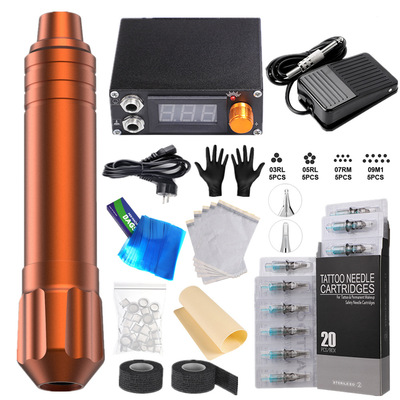 Tattoo Machine Kit Complete Rotary Pen Eyebrow Cartridge Tattoo Machine Set Professional Tattoo Kits