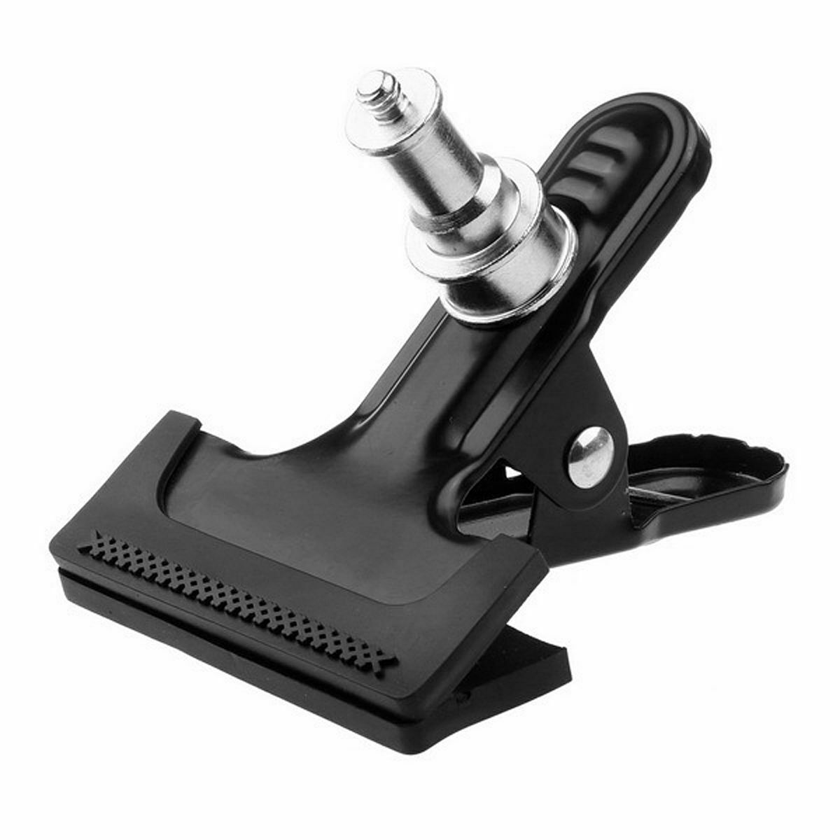 2pcs Photo Studio Light Stand Heavy Duty Strong Metal Clamp Bracket with 1/4" Screw 8cm X 11cm