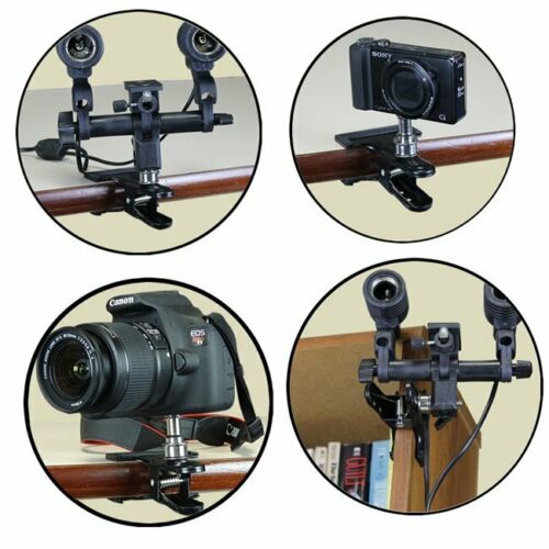 2pcs Photo Studio Light Stand Heavy Duty Strong Metal Clamp Bracket with 1/4" Screw 8cm X 11cm