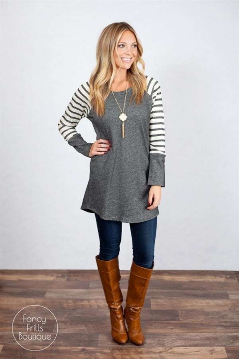women o neck long sleeve t shirt lady autumn spring striped tops t shirt casual brand t shirt