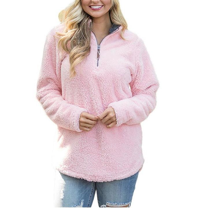 new lady autumn spring pure color blouse tops women casual leisure blouse tops