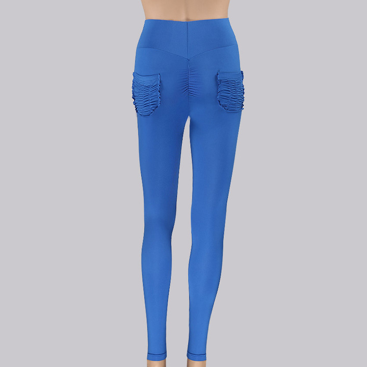 women sweaty buttocks high waist yoga pants pencil pants skinny slim elastic running sport pant