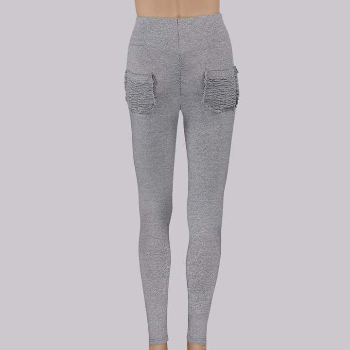 women sweaty buttocks high waist yoga pants pencil pants skinny slim elastic running sport pant