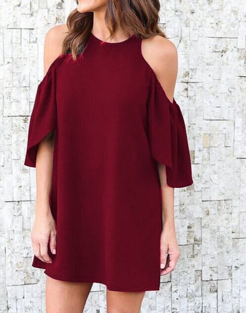 women casual o-neck empire strapless dress lady spring sexy work office elegant mini dress brand