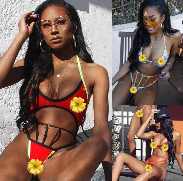 women sexy bandage beach suit swimsuit girl holiday seaside leisure swimsuit