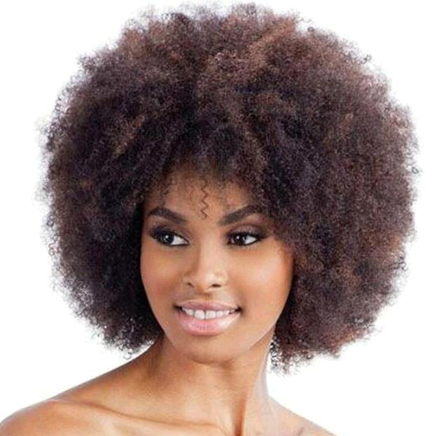 Africans small curly hair wig lady short wavy brown hair wigs