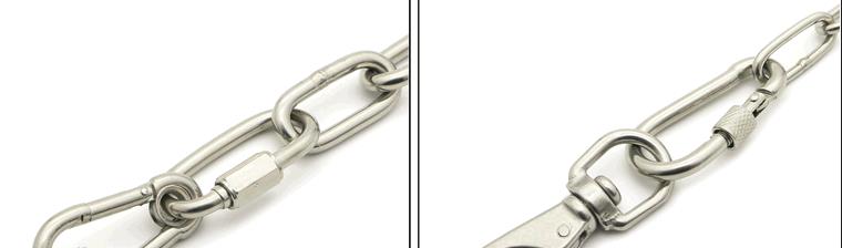 5PCS Stainless steel spring snap hoist rope hook wire rope belt nut snap with safety pin