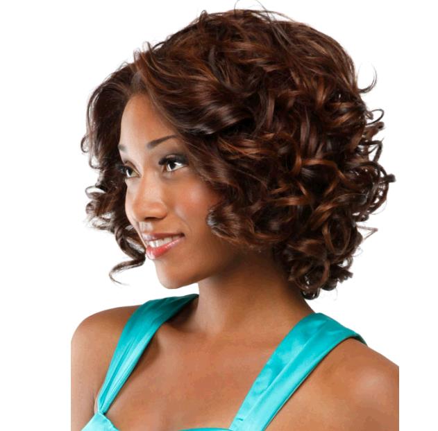 Ladies Fashionable Short Curly Wig Headset Women Wigs