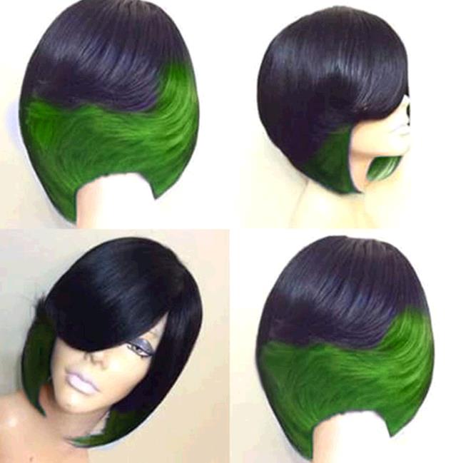 Wig Ladies Fashionable Natural High Temperature Resistant Wigs Silk Short Straight Hair Wig