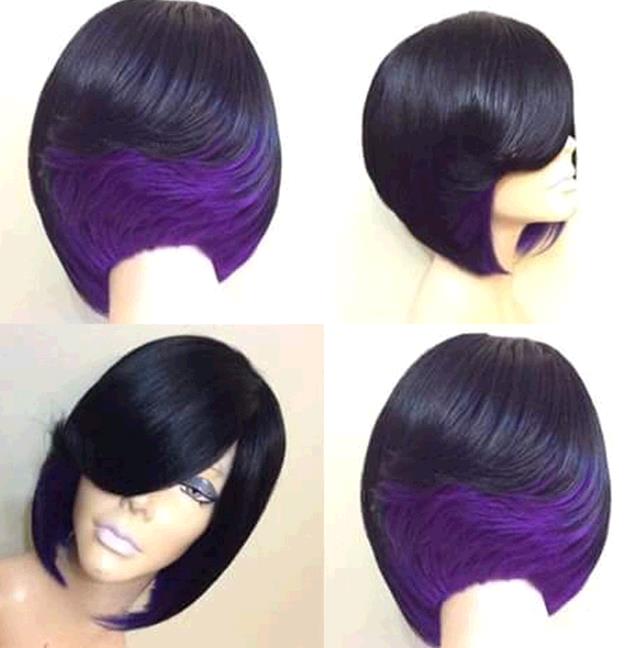 Wig Ladies Fashionable Natural High Temperature Resistant Wigs Silk Short Straight Hair Wig