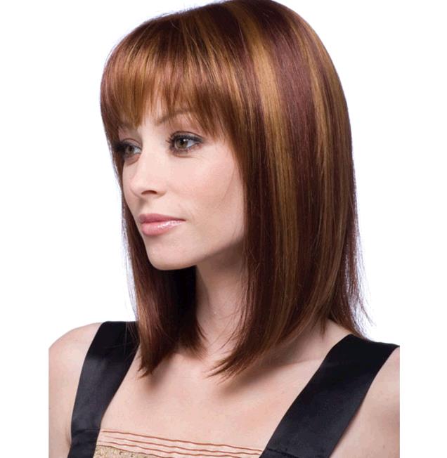 Wig Women Fashion Lifelike Natural Chemical Fiber Straight Hair Wigs Medium and Long Style