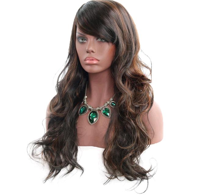 Wig Ladies Fashion Lifelike Natural Chemical Fiber Wigs Long Curly Hair Wig Headset