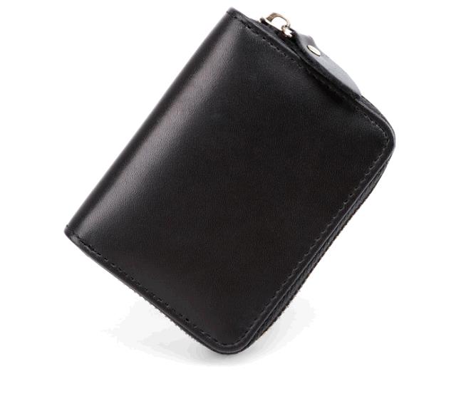 RFID anti-magnetic card wrapped cowhide multi-card wallet bag Retro Leather men's pocket wallets