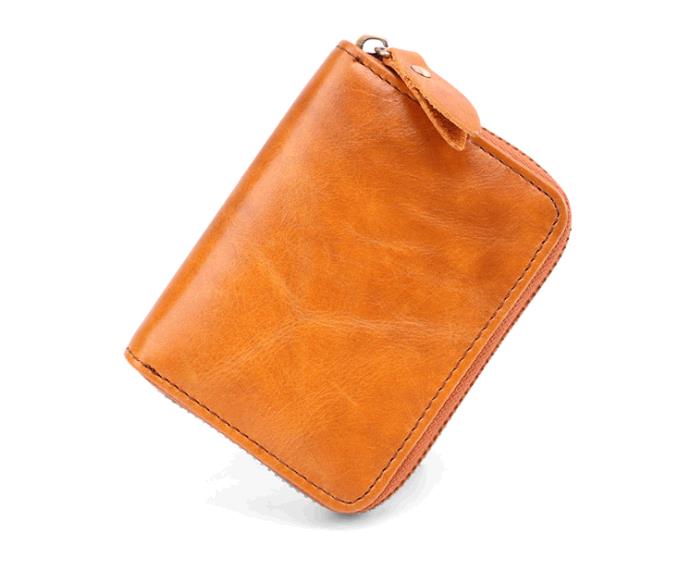 RFID anti-magnetic card wrapped cowhide multi-card wallet bag Retro Leather men's pocket wallets