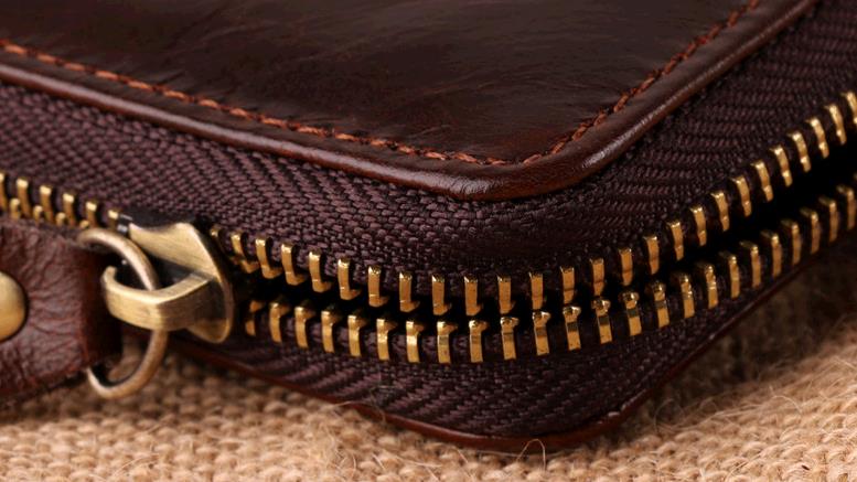 RFID anti-magnetic card wrapped cowhide multi-card wallet bag Retro Leather men's pocket wallets