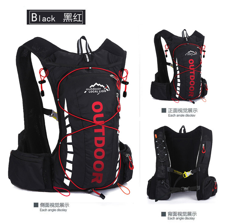 unisex style running racing fishing backpacks outing outdoor vest packs.soft handle backpack