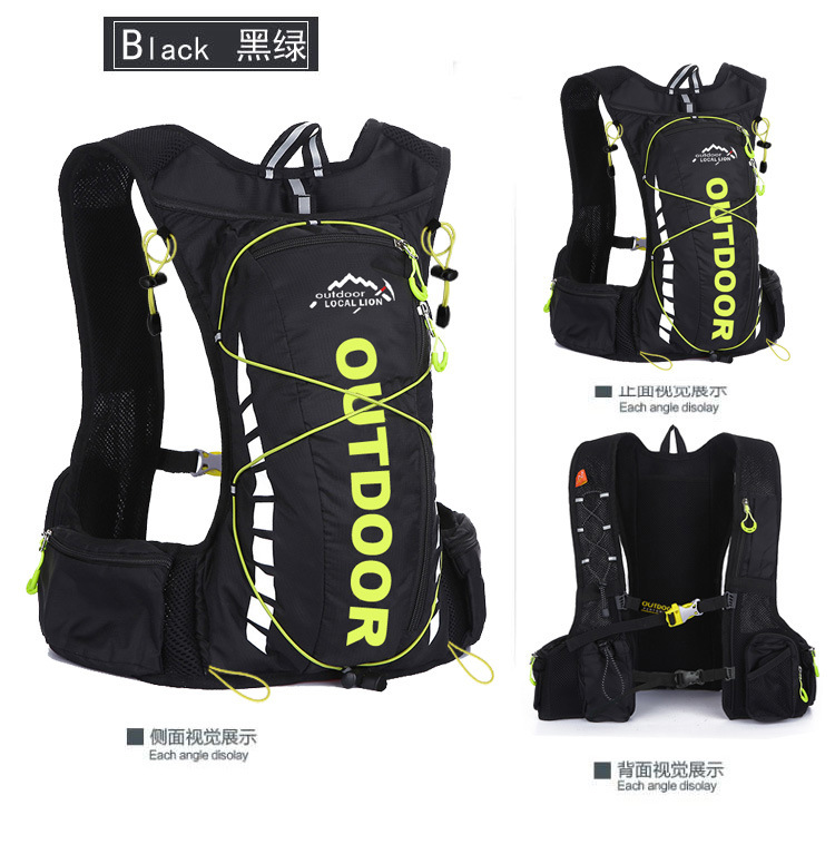 unisex style running racing fishing backpacks outing outdoor vest packs.soft handle backpack