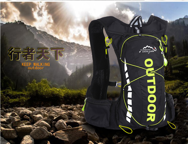 unisex style running racing fishing backpacks outing outdoor vest packs.soft handle backpack